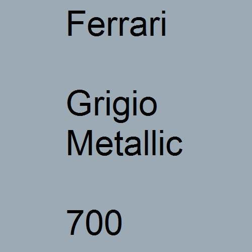 Ferrari, Grigio Metallic, 700.